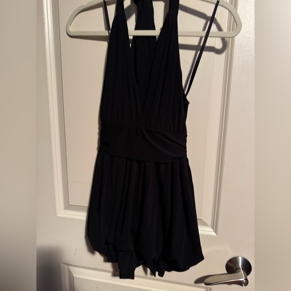 BCBGMAXAZRIA Black Halter Top - Picture 6 of 8